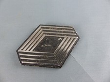 RENAULT ancien sigle emblème logo insigne monogramme badge calandre en métal alu