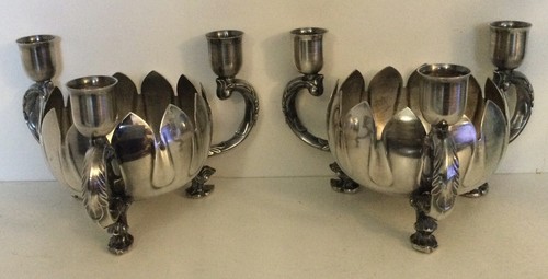 Paire chandelier fûts - paire, de