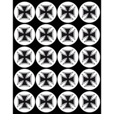 Croix de Malte noir (20 fois