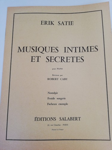 Satie erik partitions musiques - satie,