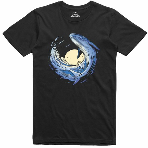 Shirt baleine pour hommes - t-shirt,