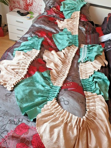 Rideaux porte faux vert - rideaux, et