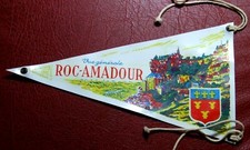 ROC-AMADOUR QUERCY drapeau fanion de vélo Automobilia Caravane couleur Plastique