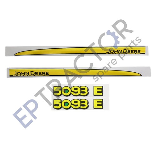 John deere 5093e decal set - deere,