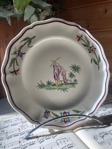 Assiette sarreguemines décor - assiette,
