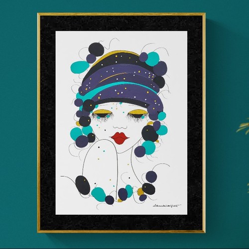 Estampe art déco minimaliste - art,