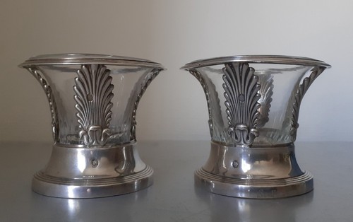 Paire salerons argent - paire,