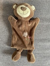 PLAYKIDS CMI  OURS MARIONNETTE MARRON CHOCOLAT FLEURS