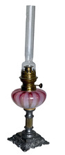 LAMPE à Pétrole OPALINE Rose