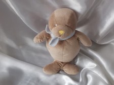 Doudou phoque, otarie, beige