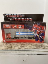 RARE TRANSFORMERS G1 OPTIMUS PRIME RED FOOT COMPLET EN BOÎTE MB MILTON BRADLEY