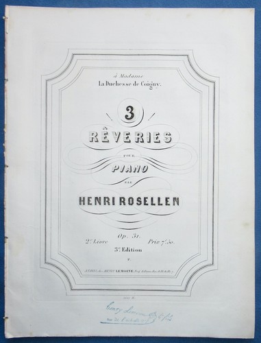 Henri rosellen partition - rosellen,