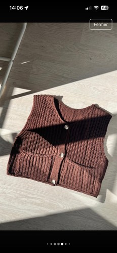 Gilet sans manche - en, tricot