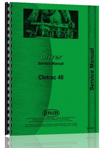 Service manual oliver - oliver, 40