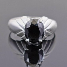 6 CT Diamant Noir Bague Forme