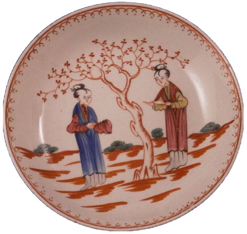 Saucer scénique porcelaine - en,