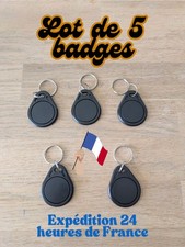 Lot De 5 badges nfc rfid 13.56MHz avec UID modifiable compatibles MCT Android