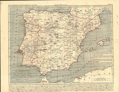 Gravure ancienne carte