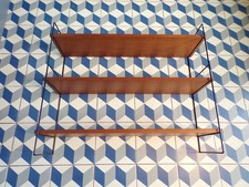 Etagère MODULABLE-3 PLATEAU-Métal BOIS-DLG STRING TOMADO-DESIGN 60-70