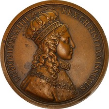 France, Médaille, VIlle de Reims, Sacre de Louis XIV, History, Molart