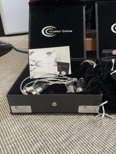 Crystal Câble Argent Paire De