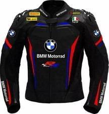 Veste en cuir de motard BMW
