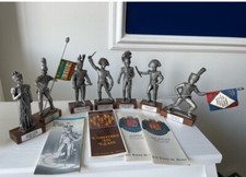 Etains du prince 7fig. 1er Empire Murat Macdonald Oudinot Marie-Louise Ordénano