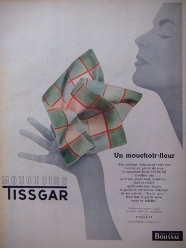 Publicité tissgar mouchoir - un,