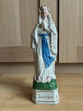 Statue en porcelaine Notre Dame de Lourdes - 27cm