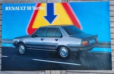 Affiche Originale de CONCESSIONNAIRE RENAULT R18 TURBO