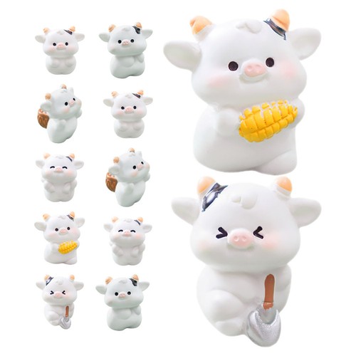 Pcs vaches jouets ornement - 12,