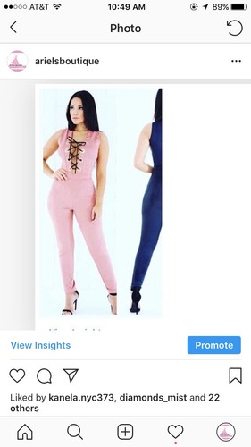 Pink suede jumpsuit - suede,
