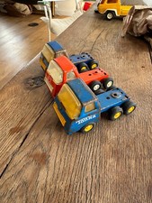 LOT DE TROIS CAMIONS "TONKA" PETIT MODELE 11 CM POUR PIECES OU RESTAURATION