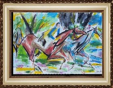 Pastels,feutre ,Gouache sur