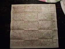 Ancienne carte routiere de bourgogne morvan