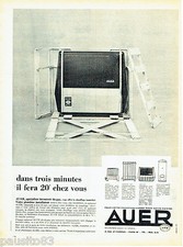 PUBLICITE ADVERTISING 096  1961  Auer  radiateurs  chaudière gaz