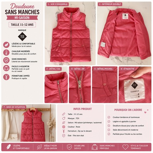 Doudoune sans manche tex - sans,