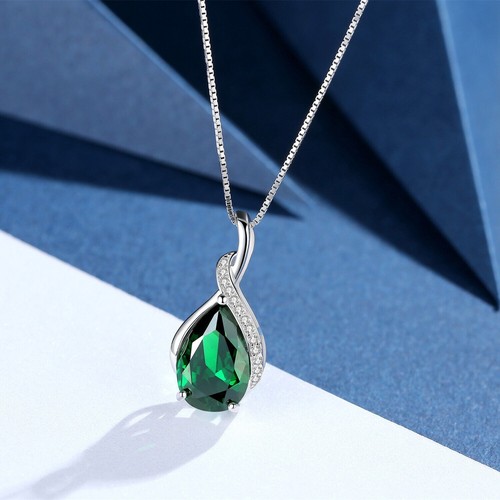 Collier pendentif émeraude