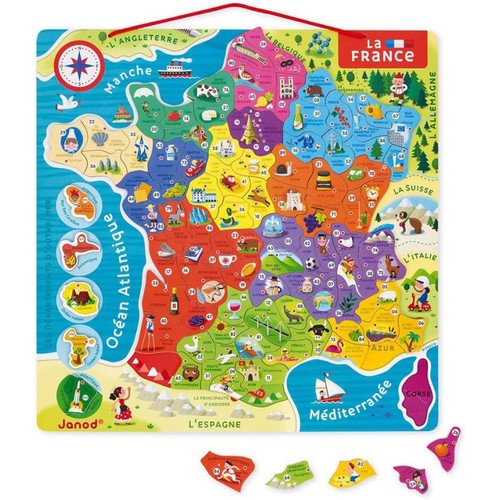 Puzzle carte la france - -, de