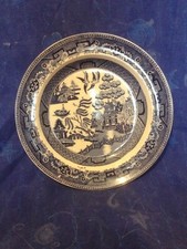 Très jolie assiette Wedgwood fin XIX ème Motif blue willow