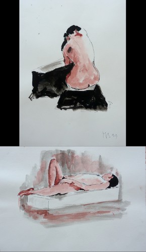 Composition erotique - composition, nu