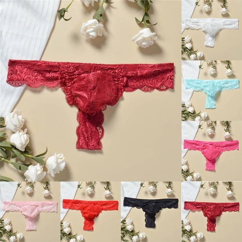 String homme dentelle florale
