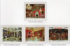 Monaco 2001 Y&TN°2310 à 3213 Palais de Monaco série 4 timbres neufs MNH /Almo1