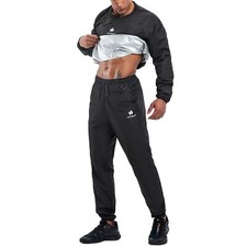 Vêtements de Sudation Hommes Costume Sauna Survêtement Sauna Gym Sauna Suit N...