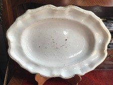 Grand plat ovale ancien en