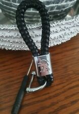 Porte- clé  Peugeot  4007 5007 3007 406 207 206  cuir noir corde Nouveauté