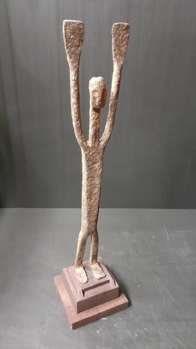 Statue dogon fer cm - en,