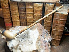 PIPE DE COLLECTION TERRE CUITE hollandaise emaillée  perlée 