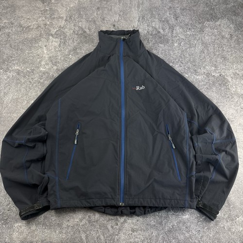 Rab navy full zip softshell - navy,