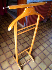 VALET de CHAMBRE Bois laiton vintage 1950 FRATELLI REGUITTI Italie Design Parisi